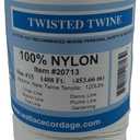 #15 Twisted White Nylon Twine 1 lb Tube 1488 Feet