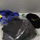 Unisex Deluxe Doctoral Graduation Gown Doctoral Hood and Tam 8 Sided Package (Size: 45"(5'0"-5'2"), Black)