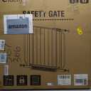 Baby Gate No Drilling, 29"-40" Auto Close Dog Gate Indoor for Doorways & Stairs, Pressure Mounted Adjustable Pet Gate, Easy Walk Through Child Gate for Children & Pets Stroller Friendly, White (29-40"Wide, 28"Tall)