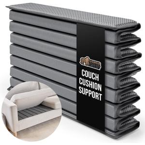 GORILLA GRIP Heavy Duty Couch Cushion Support Board to Fix Sagging Sofas, 21.5 x 78 Oversized Sofa, Thick Plywood Boards Add Strong Seat Supports, Stay in Place Replacement Stuffing Under Couches Gray (Grey)