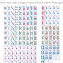 2026 American Mahjong Set Complete with Light Blue Carrying Bag, 166 Pink Engraved Melamine Mahjong Tiles（1.2"）, 4 All-in-One Transparent Mahjong Racks with Pushers, Majiang Tile Set