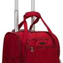 Rockland Melrose Upright Wheeled Underseater Carry-On Luggage, Red (15 Inch)