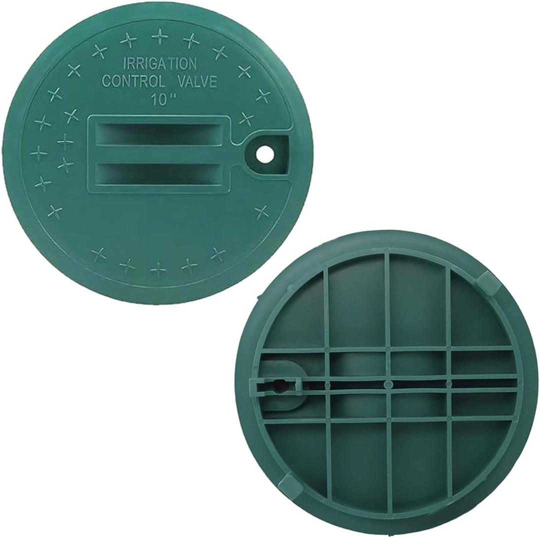 2 Pcs 10 inch Valve Box Cover,valve box cover,Sprinkler Valve Box CoverLid Replacement for Sprinkler System Irrigation Circular Valve Box Lid, Valve Box Cover Lid (10 inch)