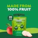 GoGo squeeZ No Sugar Added Applesauce and Fruit Puree, Apple, 3.2 oz Pouches (Pack of 20), Fruit Snacks for Kids, Gluten Free, Nut Free, Recloseable Cap, BPA Free (EXP 09/06/26)