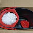 O-Cedar EasyWring Microfiber Spin Mop, Bucket Floor Cleaning System, Red, Gray, Standard
