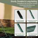 Lawn Leveling Rake, 42 x 10 Leveling RakeLawn Leveler w/ 75 Long Non-Slip Handle, Level Lawn Tool for Grass, Golf Field, Green Rake