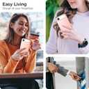 harusaki   iPhone Air Wallet Case with Hidden Card Slot - Wireless Charging Compatible iPhone 17 Air Case with Card Holder for Women and Men (Pink Gold)