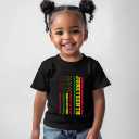 Juneteenth Shirts for Kids  Short-Sleeve T-Shirt for Boys & Girls, Ages 2-8, Celebrate Juneteenth Black History (Black)