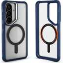 Ghostek Covert Clear S26 Case MagSafe Compatible with Magnetic Ring, Slim Thin Shockproof Phone Cover Designed for 2026 Samsung Galaxy S26 (6.3") (Blue Matte)