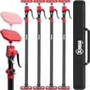 Cabinet Jacks for Installing Cabinets, Heavy Duty Third Hand Tools Adjustable Support Pole from 49.2 in to 114.2 in, 4 PCS