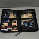 ISSEVE Pottery Clay Sculpting Tools 43Pcs Double Sided Ceramic Clay Carving Tool Set with Upgrade Stand-Up Design Carrying Case for Beginners Professionals School Student Pottery Modeling Smoothing