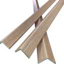 6 PCS 45" Wall Corner Protector Trim Borders for Wall Oak Wood Grain Wall Edge Strip Crown Molding Trim Door and Window Frames Mirror Trim Backsplash Tile Edge
