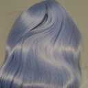 LANICE Light blue Short Bob Wigs with Bangs for Women Loose Wavy Hair Shoulder Length Wigs Synthetic Colorful Wigs for Cosplay Daily PartyUse(Light blue12inch)