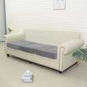 Rosygulls Separate Velvet Sofa Cover,Couch Covers for 2 Cushion Couch,Super Stretch Wear-Resistant Sofa Slipcovers,Washable Furniture Protector with Anti-Slip Elastic Bottom(Dark Grey,Double Seat)