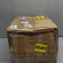  End Table Set of 2, Small Side Table for Sofa and Bed, Tall TV Tray Table for Living Room, Bedroom, Rustic Brown & Black