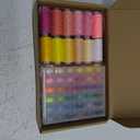 72Pcs 36 Colors Prewound Bobbins and Thread Spools for Hand & Machine Sewing, Emergency and Travel, DIY and Home, 36 Colors 400 Yards per Polyester Thread Spools