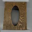 Rectangular Natural Travertine and Rustic Wood Textures Tissue Box Cover for Bathroom,Livingroom,Bedroom, Hand-Made Resin Wood Inlaid Travertine Tissue Box Holder,10 x 5.7 x 4.5 in