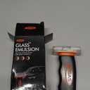 Glass Oil Film Remover for Car, 100ml RollOn Glass Compound with Cleaning Board, Removes Oil Film & Smudges, Improve Windshield Clarity for Safe Driving