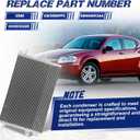 Air Conditioning A/C Condenser Compatible with Chrysler 200, Sebring & Dodge Avenger, Caliber & Jeep Compass, Patriot # 3586, CN3586PFC, 68004053AA, CH3030228