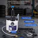 Orion Motor Tech Transmission Fluid Pump, 3L Transmission Filler Pump with 12pc ATF Aluminum Adapters, Manual Transmission Fluid Transfer Pump with Pressure Gauge, Transmission Dispenser Oil Pump Tool