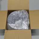 YOUBET 100 Pack Blue Scalloped Plastic Plates - 6.5 Inch Navy Blue Disposable Plates - High End Elegant Vintage Dessert Plate for Party & Weeding & Birthday