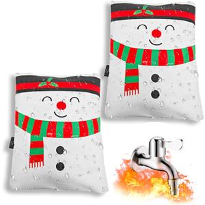 Outdoor Faucet Covers for Winter 8.7" H X 6.3" W 2-Pack, Garden Faucet Socks for Freeze Protection, Waterproof Insulated Reusable Spigot Cover Spigot Sock