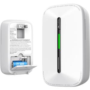 Jemay Carbon Monoxide Detector Plug in,10 Year Battery Power Carbon Monoxide Alarm with Test-Button & Breathing Light, Portable CO Detectors for Travel Home Office RV Hotel,1 Pack