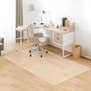 Kuyal Clear Chair mat for Hardwood Floor 46 x 72 inches Transparent Floor Mats Wood/Tile Protection Mat for Office & Home (46" X 72" Rectangle)