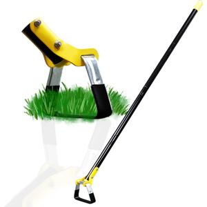 DonSail Hoe Garden Tool - Scuffle Garden Hoes for Weeding Gardening Long Handle Heavy Duty - Adjustable Weeding Loop Stirrup Hoe 30-70 Inch Black