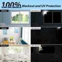 Vanten Upgraded Blackout Curtains, 157"x57" Blackout Shades,100% Blackout Window Shades with Strong Hook &, Loop Tapes, Temporary Blinds for Baby Nursery, Bedroom, Travel, Cars