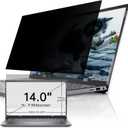 IPROKKO Laptop Privacy Screen 14 Inch, 16:9 Aspect, Compatible with HP, Dell, Acer, Asus, Samsung, Lenovo Yoga & More, Blue Light Block, Anti Glare, 1 Count