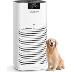 Air Purifiers for Home Large Room Up to 3720 Sq Ft, AP-480 True H13 HEPA & Carbon Filter, 289 CFM CADR, Double-Sided Air Intake, Air Quality Monitor, for Home Smoke, Dust, Pollen, Pet Dander, Odors