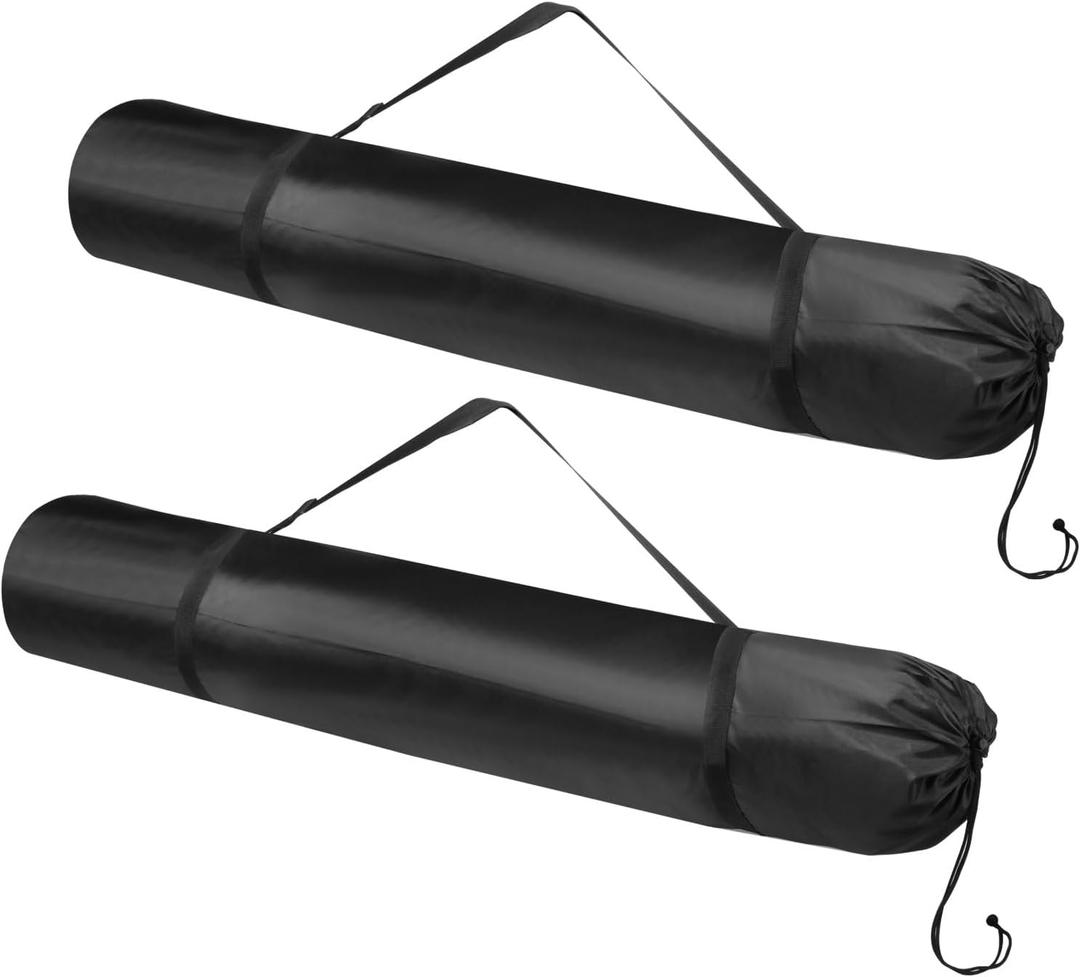 PATIKIL 46 Inch Camp Chair Replacement Bag, 2 Pack 210D Oxford Folding Chair With Shoulder Strap Storage for Outdoor Camping Travel, Black