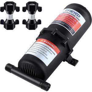 Dreyoo RV Accumulator Tank 1L 125PSI, Pre Pressurized Accumulator Tank with 1/2 MNPT Port Fitting, Flow Control Inner Bladder, Accumulator Expansion Tank Suitable for RV, Boat, Caravan, Travel Trailer