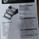 Lippert Components 432687 24' Radius Corner Manual Step - Triple, 7' Rise , Black