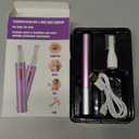 2026 Rechargeable Nose and Ear Hair Trimmer for Women Men  Painless Facial and Eyebrow Hair Remover, Dual-Edge Blades, IPX7 Waterproof, Compact and Portable Electric Clipper (Purple)