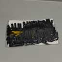 SIMISI RIBBON 24Pcs Black Christmas Velvet Ribbon Bows Decorations Xmas Ornaments Vintage Decor for Tree, Wreath, Garland (3/8'' Width, 5 * 7 inch)