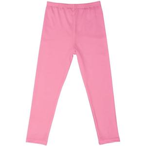Girls'Leggings Comfortable Stretchy Footless Girls Pants Kids Soft Pull On Warm Tights Pink for 11-12Years