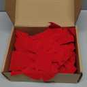 KIMOBER 16PCS Small Red Velvet Christmas Bows,5 X 7 Inches Christmas Wreath Bows for Xmas Tree Garland Party Decoration