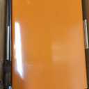 Orion Motor Tech Motorcycle Lift, 1100lb Scissor Lift Jack with Wide Deck T Handle 3/8" Socket, Motorcycle Center Stand with Chain Brush, Crank Hoist Stand for ATV Dirt Bike Cruiser, Orange