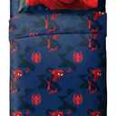 MARVEL Spiderman 'Saving the Day' Microfiber 4 Piece Full Sheet Set