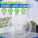Microwave Plate Replacement 12.5 for GE WB39X10003 Samsung DE74-20015G Microwave Glass Plate - Rotating Glass Microwave Turntable Plate Oven Spinning Dish Tray For Better Reheating and Cooking