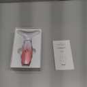 7 Color Galvanic Machines - Red Light Therapy for Face and Neck, Face Massager Tool for Wrinkles, Double Chin, Vibrating Facial Massager with Thermals, Pink