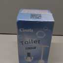 Upgraded Toilet Plunger with Holder, Wall Mounted Toilet Bowl Plunger with Hideaway Caddy, Dual Handle Plunger for Bathroom Built-in Drip Tray, White