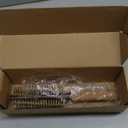 Boar Bristle Round Brush for Blow Drying 2.5 Inch, Lightweight Cork Handle Hair Brush for Women, Natural Boar and Nylon Bristles for Smooth Voluminous Blowout, Wooden Barrel, Gift for Her