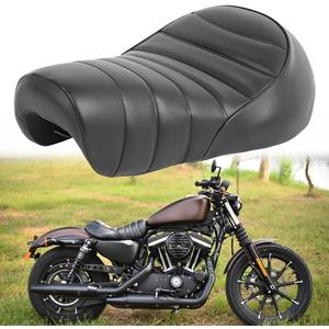 DREAMIZER Motorcycle Seat Black Sporster seat Rider Seat Compatible with Harley Sportster Iron 883 XL883N 2016-2022 (Black Rider Seat)