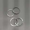 ZHTEAPR 4pc Wheel Hub Centric Rings 56.1 to 73.1 OD=73.1mm ID=56.1mm - Aluminium Alloy Wheel Hubrings 73.1 to 56.1