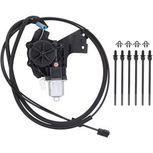 ApplianPar Rear Sliding Window Motor and Cable for Dodge Ram 1500 2500 3500 4500 5500 2010-2014