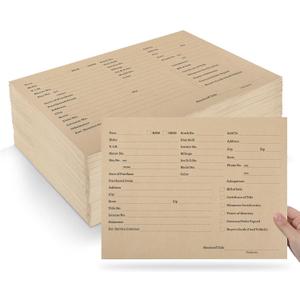 gisgfim 150Pcs Printed Vehicle Deal Envelopes Vehicle Dealer Jackets Brown Envelope 9x12In Yellow Deal Jacket Car Record Envelopes File Jacket for Car Subscribe Order Dealership Operations Accessory