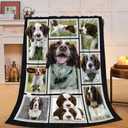 English Springer Spaniel Blanket Springer Spaniel Decor Throw Blanket Soft Flannel Fluffy Plush Fuzzy Fleece Stuff Blanket Gifts for Dog Lover Girl Kids Man Woman Boys Adults for Bed Sofa 40"X50"